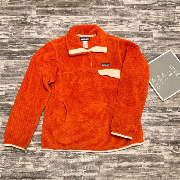 Patagonia Tops - Women’s Patagonia Retool Burnt Orange Pullover